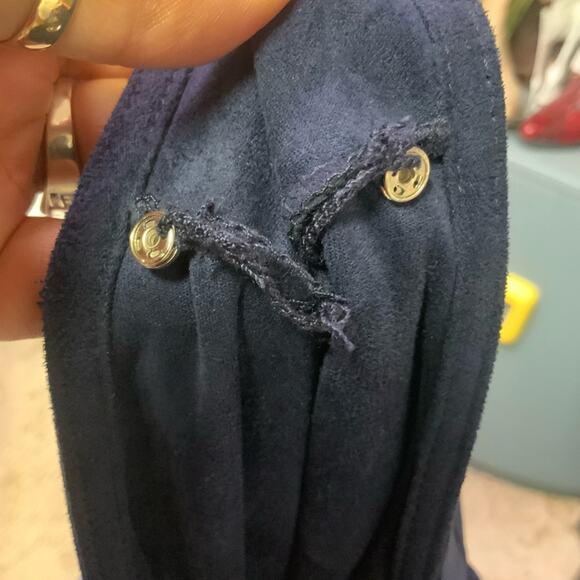 305. Ruby Ribbon Suede like reversible Dress Tunic Medium - Picture 8 of 10